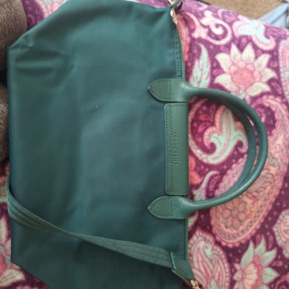 Longchamp Forest Green Tote Bag - Picture 7 of 10